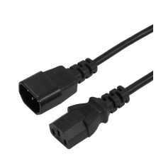 Rexant (11-1161) Шнур сетевой, разъем IEC 320 C13 - разъем IEC 320 C14, кабель 3x0,75 мм?, длина 1,5 метра (PE пакет)