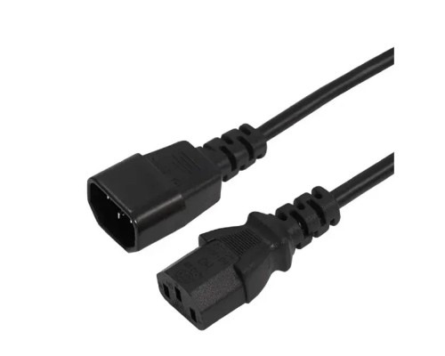 [Кабели] Rexant (11-1161) Шнур сетевой, разъем IEC 320 C13 - разъем IEC 320 C14, кабель 3x0,75 мм?, длина 1,5 метра (PE пакет)
