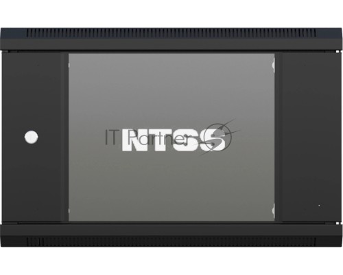 Шкаф коммутационный NTSS NTSS-W12U6045GS (NTSS-W12U6045GS-BL) настенный 12U 570x450мм пер.дв.стекл 60кг черный 350мм 22.2кг 220град. 635мм IP20 сталь