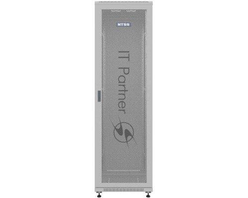 Шкаф серверный NTSS Премиум (NTSS-R22U6080PD) напольный 22U 600x800мм пер.дв.перфор. металл 900кг серый 710мм 54кг 1102мм IP20 сталь