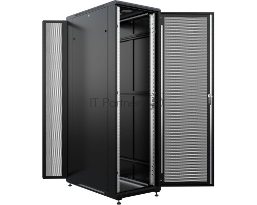 Шкаф серверный NTSS Премиум (NTSS-R42U60120PD/PDD-BL) напольный 42U 600x1200мм пер.дв.перфор. металл 900кг серый 1110мм 150кг IP20 металл