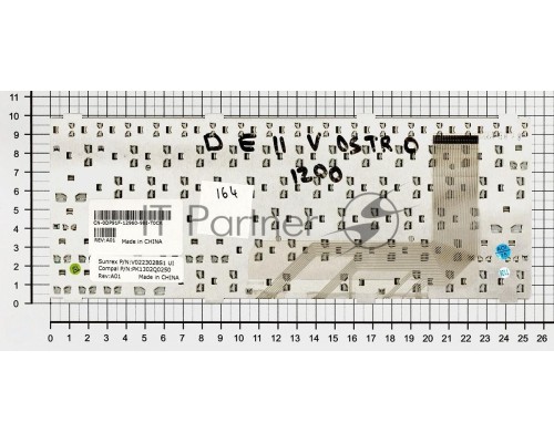 Клавиатура для ноутбука Dell Vostro 1200 V1200 белая