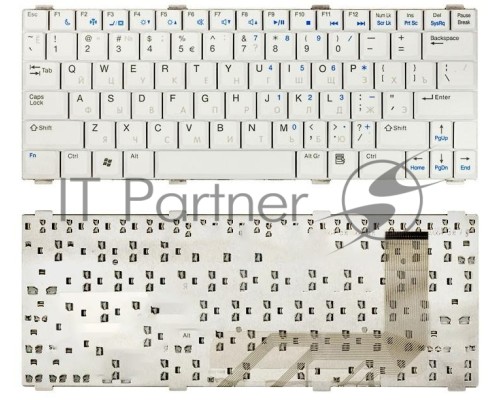 Клавиатура для ноутбука Dell Vostro 1200 V1200 белая