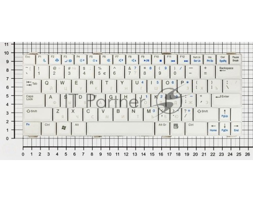 Клавиатура для ноутбука Dell Vostro 1200 V1200 белая