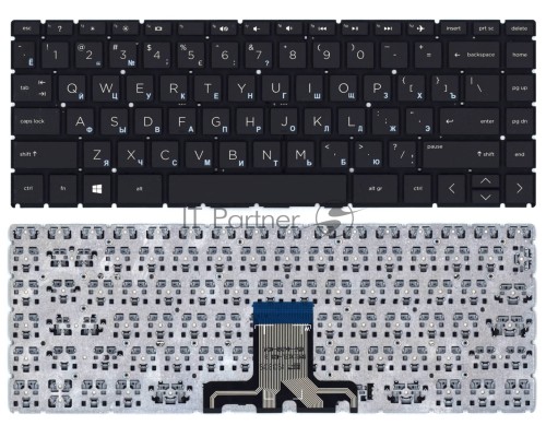 Клавиатура для ноутбука HP 240 G7 черная Клавиатура для ноутбука HP 240 G7 черная