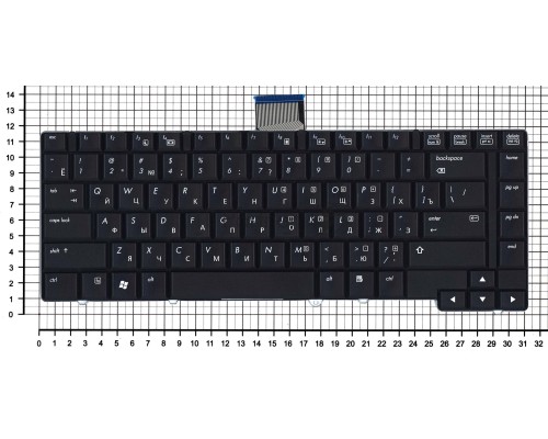 Клавиатура для ноутбука HP Elitebook 6930 6930p черная без Track Point