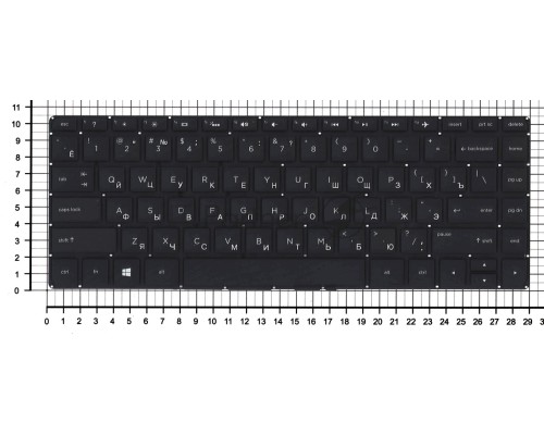 Клавиатура для ноутбука HP Envy 14-u черная с подсветкой