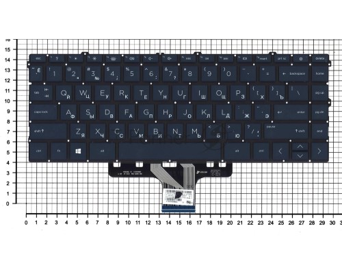 Клавиатура для ноутбука HP Pavilion 14-DV 14-DW синяя