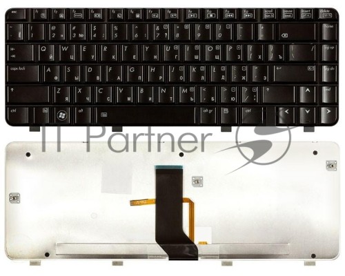 Клавиатура для ноутбука HP Pavilion DV3-2000 DV3-2100 черная с подсветкой