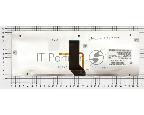 Клавиатура для ноутбука HP Pavilion DV3-2000 DV3-2100 черная с подсветкой