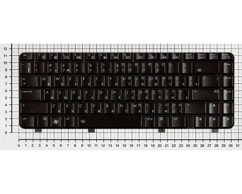 Клавиатура для ноутбука HP Pavilion DV3-2000 DV3-2100 черная с подсветкой