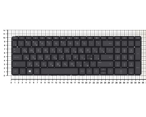 Клавиатура для ноутбука HP Spectre X360 15-CH черная с подсветкой