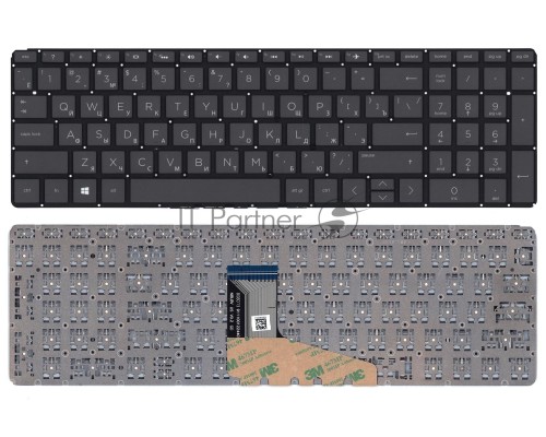 Клавиатура для ноутбука HP Spectre X360 15-CH черная с подсветкой