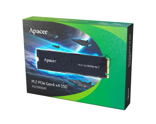 Накопитель SSD AS2280Q4X 2TB M.2 2280 PCIe Gen4x4, R5000/W4400 Mb/s, 3D NAND, MTBF 1.5M, NVMe 1.4, 1200TBW, Retail, 3 years (AP2TBAS2280Q4X-1)
