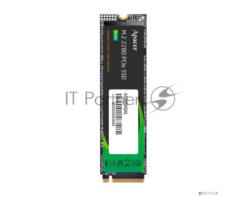Накопитель SSD AS2280Q4L 2TB M.2 2280 PCIe Gen4x4, R3600/W2800 Mb/s, 3D NAND, MTBF 1.5M, NVMe 1.4, 1200TBW, Retail, 3 years (AP2TBAS2280Q4L-1)