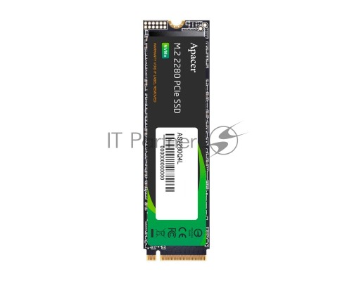 Накопитель SSD AS2280Q4L 1TB M.2 2280 PCIe Gen4x4, R3600/W3000 Mb/s, 3D NAND, MTBF 1.5M, NVMe 1.4, 600TBW, Retail, 3 years (AP1TBAS2280Q4L-1)