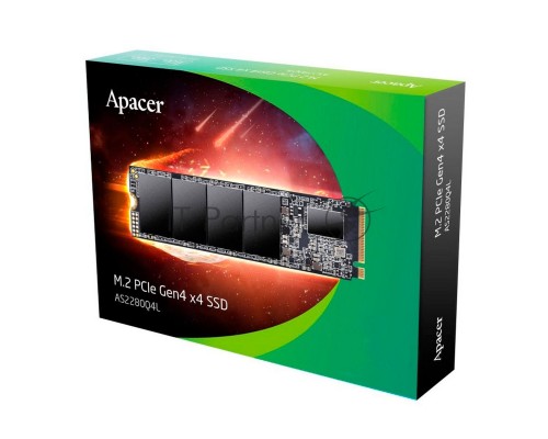 Накопитель SSD AS2280Q4L 1TB M.2 2280 PCIe Gen4x4, R3600/W3000 Mb/s, 3D NAND, MTBF 1.5M, NVMe 1.4, 600TBW, Retail, 3 years (AP1TBAS2280Q4L-1)