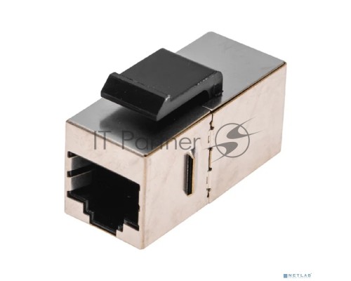 Адаптер проходной формата Rexant Pro Keystone, Jack RJ-45(8P8C), FTP, CAT 5e