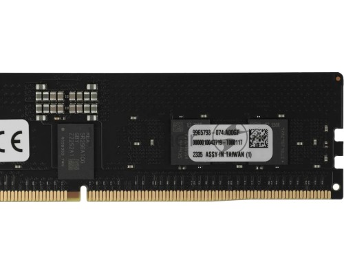 Оперативная память Kingston 16GB DDR5 6400 FURY Renegade Pro RDIMM Black XMP ECC Registered DIMM (Single Module) 1RX8 32-39-39 1.4V 288-pin 16Gbit
