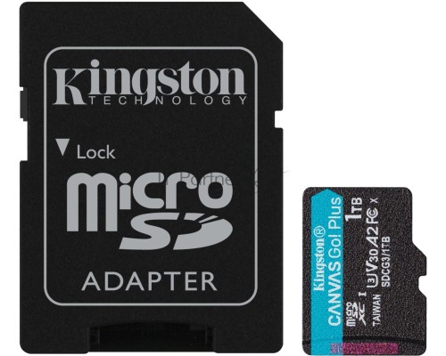 Карта памяти Kingston 1TB microSDXC Canvas Go Plus 170R A2 U3 V30 Card + ADP/ Kingston 1TB microSDXC Canvas Go Plus 170R A2 U3 V30 Card + ADP