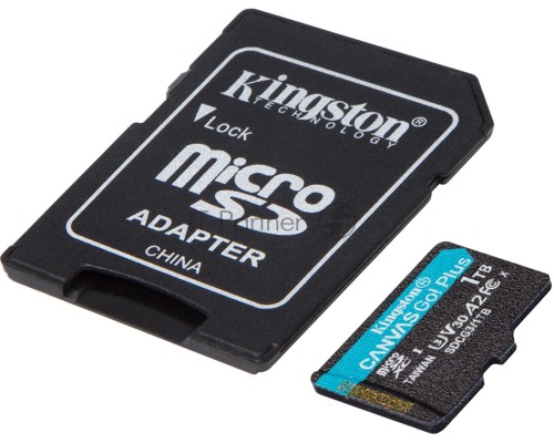 Карта памяти Kingston 1TB microSDXC Canvas Go Plus 170R A2 U3 V30 Card + ADP/ Kingston 1TB microSDXC Canvas Go Plus 170R A2 U3 V30 Card + ADP
