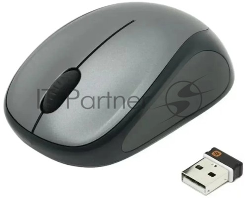 Мышь беспроводная Logitech M235n серый/черный, 1000 dpi, радиоканал, USB, кнопки - 3