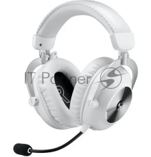Наушники с микрофоном Logitech G Pro X 2 Lightspeed белый мониторные BT/Radio/3.5mm оголовье (981-001271)