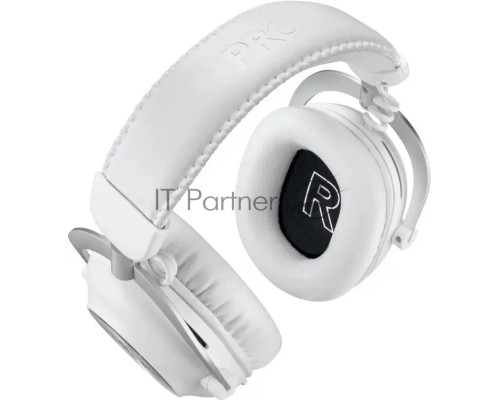 Наушники с микрофоном Logitech G Pro X 2 Lightspeed белый мониторные BT/Radio/3.5mm оголовье (981-001271)