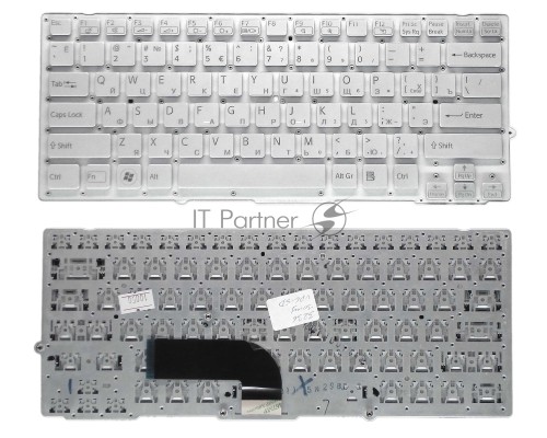 Клавиатура для ноутбука Sony Vaio VPC-SD VPC-SB серебристая