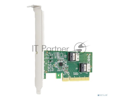 Адаптер для SSD PCIe x8 to Two SlimSAS SFF-8654 4i Adapter Адаптер для SSD PCIe x8 to Two SlimSAS SFF-8654 4i Adapter
