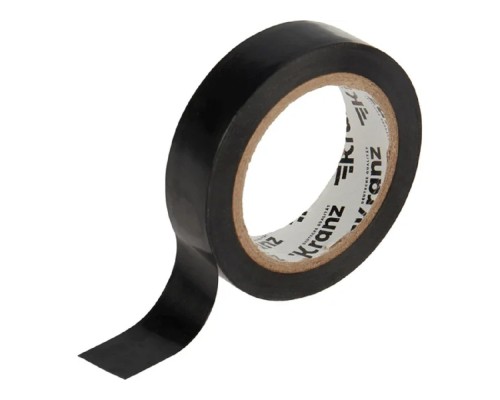 [ наконечники, разъемы, клеммы] Изолента ПВХ 0,13х15мм, 10м, черная KRANZ