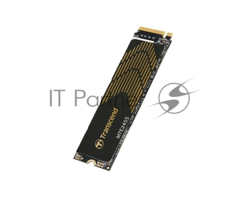 Накопитель SSD Transcend SSD MTE245S, 1000GB, M.2(22x80mm), NVMe 1.4, PCIe 4.0 x4, 3D NAND, R/W 5300/4600MB/s, IOPs 630 000/500 000, TBW 600, DWPD 0.33, 5 лет