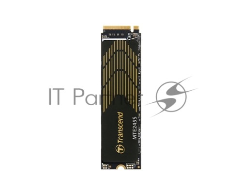 Накопитель SSD Transcend SSD MTE245S, 1000GB, M.2(22x80mm), NVMe 1.4, PCIe 4.0 x4, 3D NAND, R/W 5300/4600MB/s, IOPs 630 000/500 000, TBW 600, DWPD 0.33, 5 лет