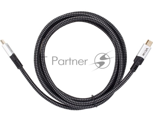 Кабель VCOM USB4 TypeC(M)--TypeC(M), 5K 60Hz, 8K 30Hz 40GBps, PD 240W, 2м CU560-2M