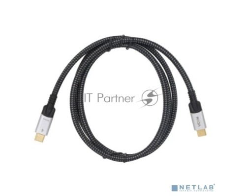 Кабель VCOM USB4 TypeC(M)--TypeC(M), 5K 60Hz, 8K 30Hz 40GBps, PD 240W, 2м CU560-2M