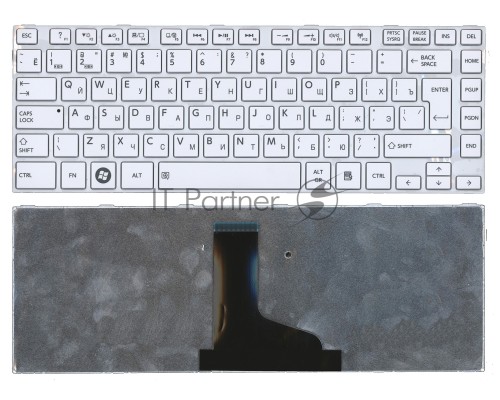 Клавиатура для ноутбука Toshiba Satellite L800 L830 белая
