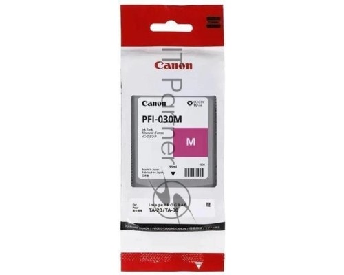 Картридж Canon INK TANK PFI-030 MAGENTA пурпурный (55 мл.) для Canon imagePROGRAF TM-240, TM-340