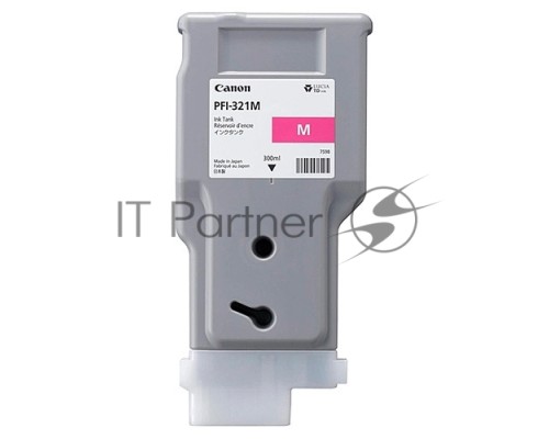 Картридж Canon INK TANK PFI-321 MAGENTA пурпурный (300 мл) для Canon imagePROGRAF TM-250, TM-255, TM-350, TM-355