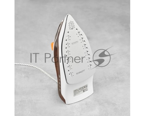 Утюг Scarlett SC-SI30K47, 2200Вт, коричневый/белый