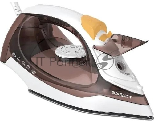 Утюг Scarlett SC-SI30K47, 2200Вт, коричневый/белый