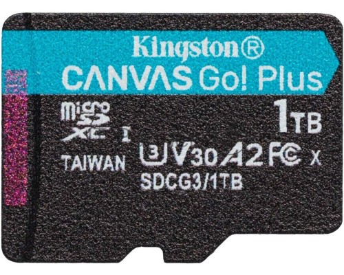 Карта памяти Kingston 1TB microSDXC Canvas Go Plus 170R A2 U3 V30 Card W/O ADP/ Kingston 1TB microSDXC Canvas Go Plus 170R A2 U3 V30 Card W/O ADP