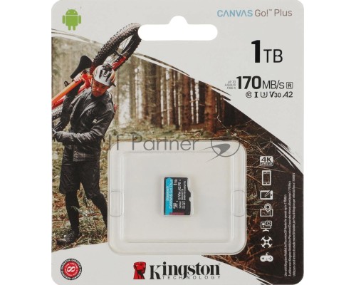 Карта памяти Kingston 1TB microSDXC Canvas Go Plus 170R A2 U3 V30 Card W/O ADP/ Kingston 1TB microSDXC Canvas Go Plus 170R A2 U3 V30 Card W/O ADP