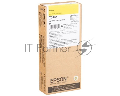 Картридж EPSON C13T54X400 желтый (350 мл.) для Epson SureColor SC-P6000/SC-P7000/SC-P8000/SC-P9000