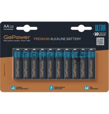 Батарейка GoPower ULTRA LR6 AA BL10 Alkaline 1.5V (10/100/800) (10 шт.)
