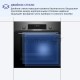 Встраиваемый духовой шкаф Bosch HBJ517SG0R 60 см, Serie 4, 66 л, Vario-гриль большой площади, Верхний/нижний жар, Горячий воздух, Горячий воздух нежный, Гриль с конвекцией, Нижний жар, Режим для пиццы, черная нержавеющая сталь
