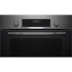 Встраиваемый духовой шкаф Bosch HBJ517SG0R 60 см, Serie 4, 66 л, Vario-гриль большой площади, Верхний/нижний жар, Горячий воздух, Горячий воздух нежный, Гриль с конвекцией, Нижний жар, Режим для пиццы, черная нержавеющая сталь