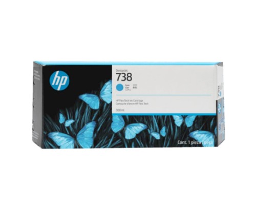 [Расходные материалы] Картридж/ HP 738 300-ml Cyan DesignJet Ink Cartridge