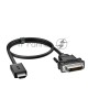 Кабель 1.0m HDMI-DVI, 19M / 25M Dual Link, черный, 30 AWG, двойной экран, GCR-55519