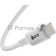Кабель PREMIUM 1.0m TypeC/Lightning MFI POWER DELIVERY 18 W, быстрая зарядка, белый силикон, AL case белый, белый ПВХ, GCR-53533