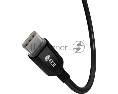 Кабель PREMIUM 1.5m TypeC/Lightning MFI POWER DELIVERY 18 W, быстрая зарядка, черный силикон, AL case черный, черный ПВХ, GCR-53532